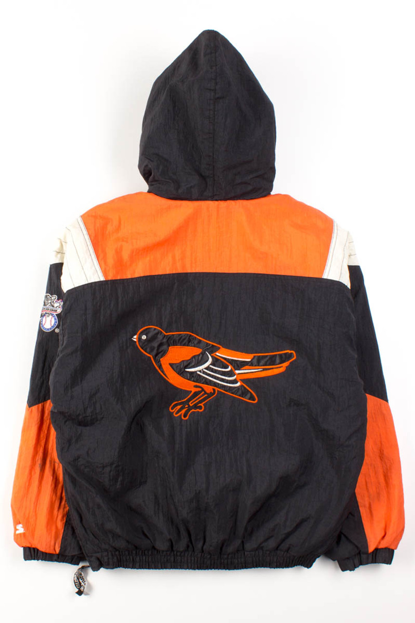 Vintage 1990's Baltimore Orioles STARTER Statin Bomber Jacket Sz. S