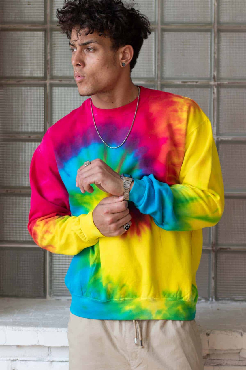 Rainbow Swirl Tie Dye Sweatshirt