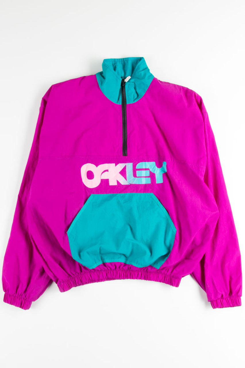 Vintage Neon Oakley Pullover Windbreaker 16956 - Ragstock.com