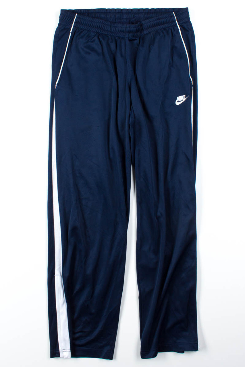 y2k Nike Sportswear Track Pants Size Adult Large Joggers Navy Blue