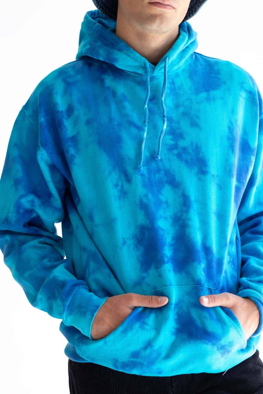 Blue Tie Dye Hoodie