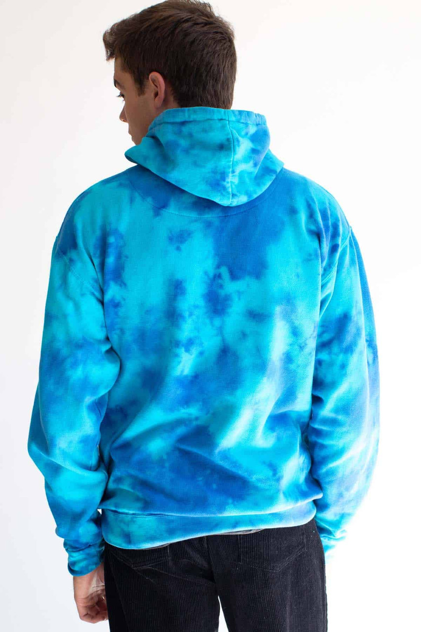 Blue Tie Dye Hoodie