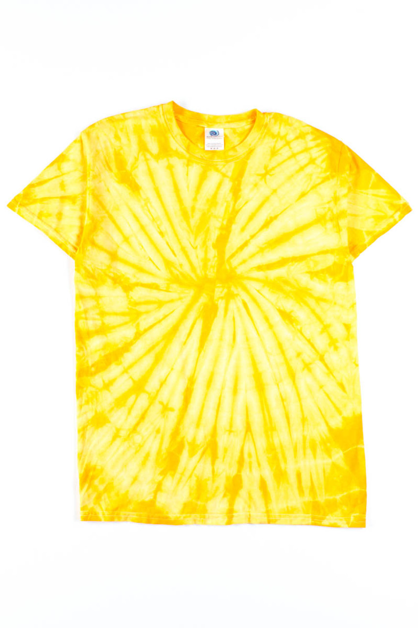 Tie dye sales yellow shirt