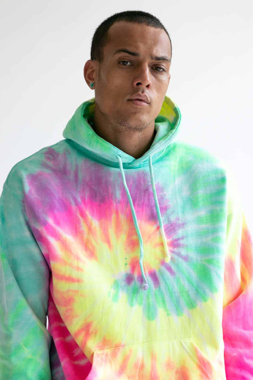 Fresh Rainbow Tie Dye Hoodie - Ragstock.com