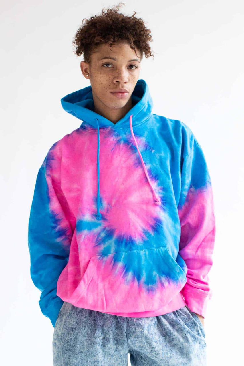 Louis Vuitton Blue Tie Dye Hoodie - Tagotee