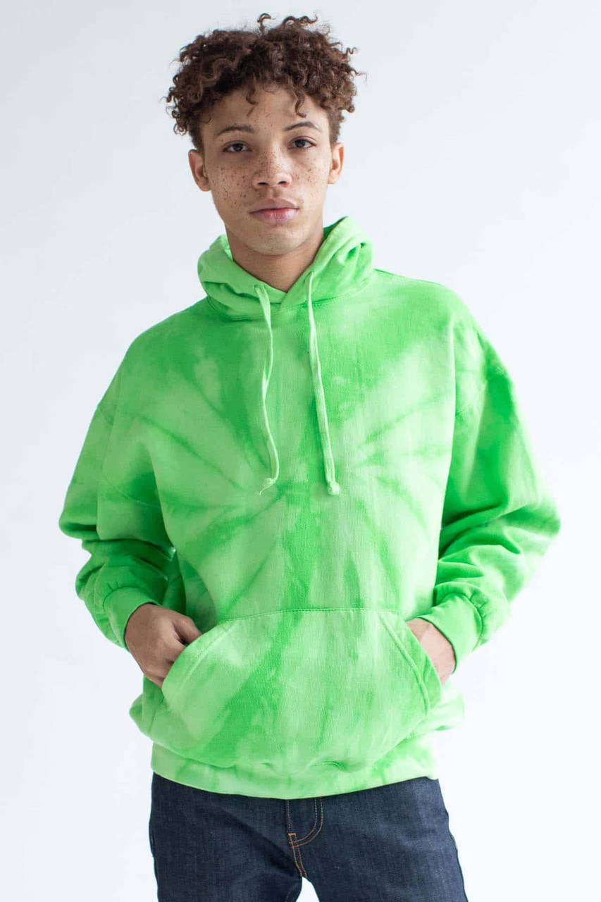 Green tie shop dye sweatshirt