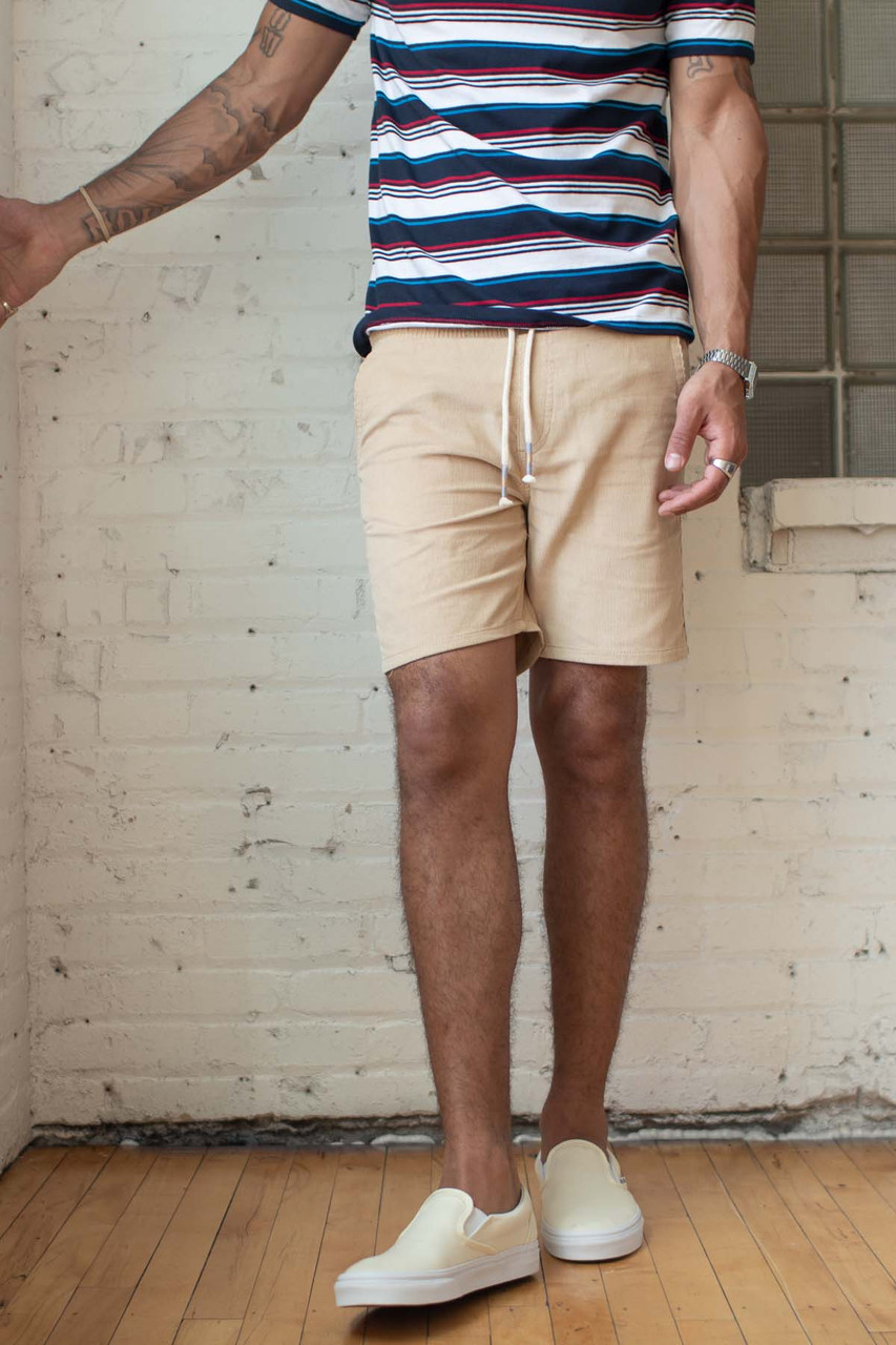 Khaki Corduroy Shorts