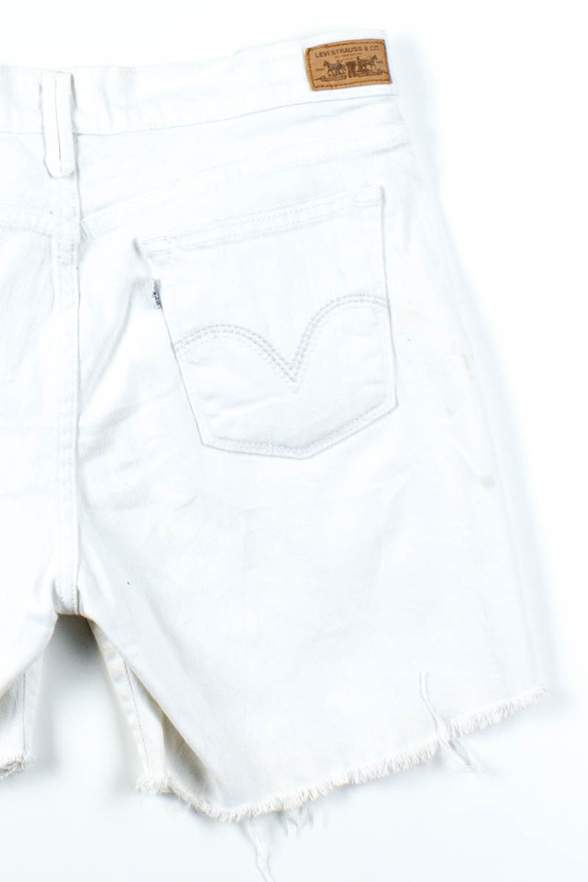 White levi bermuda on sale shorts