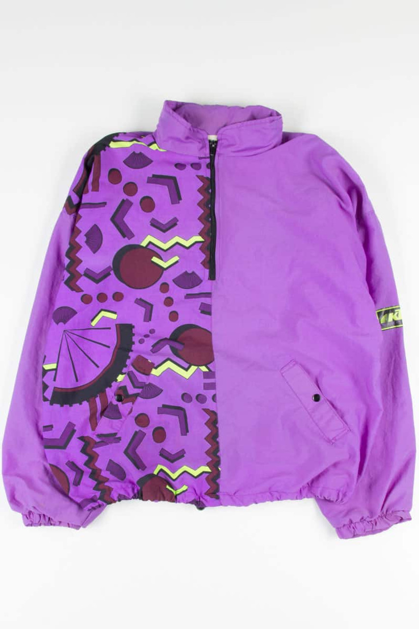 Abstract Color Block 90s Jacket 17475 - Ragstock.com