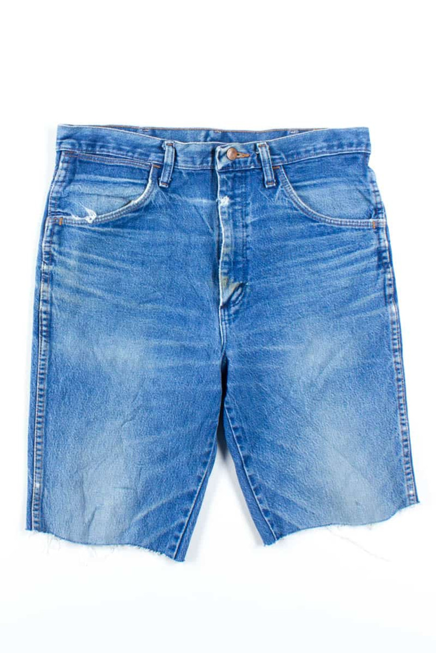 Lucky Brand Mens Denim Shorts Blue Distressed Cut Offs Whiskered 5 Pocket  36 New | eBay