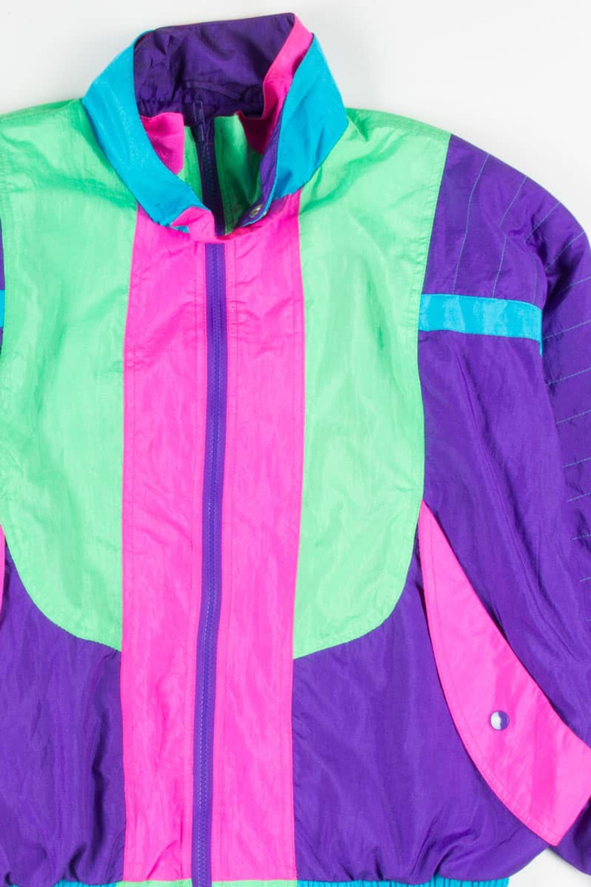 Neon Color Blocked 90s Jacket 17483