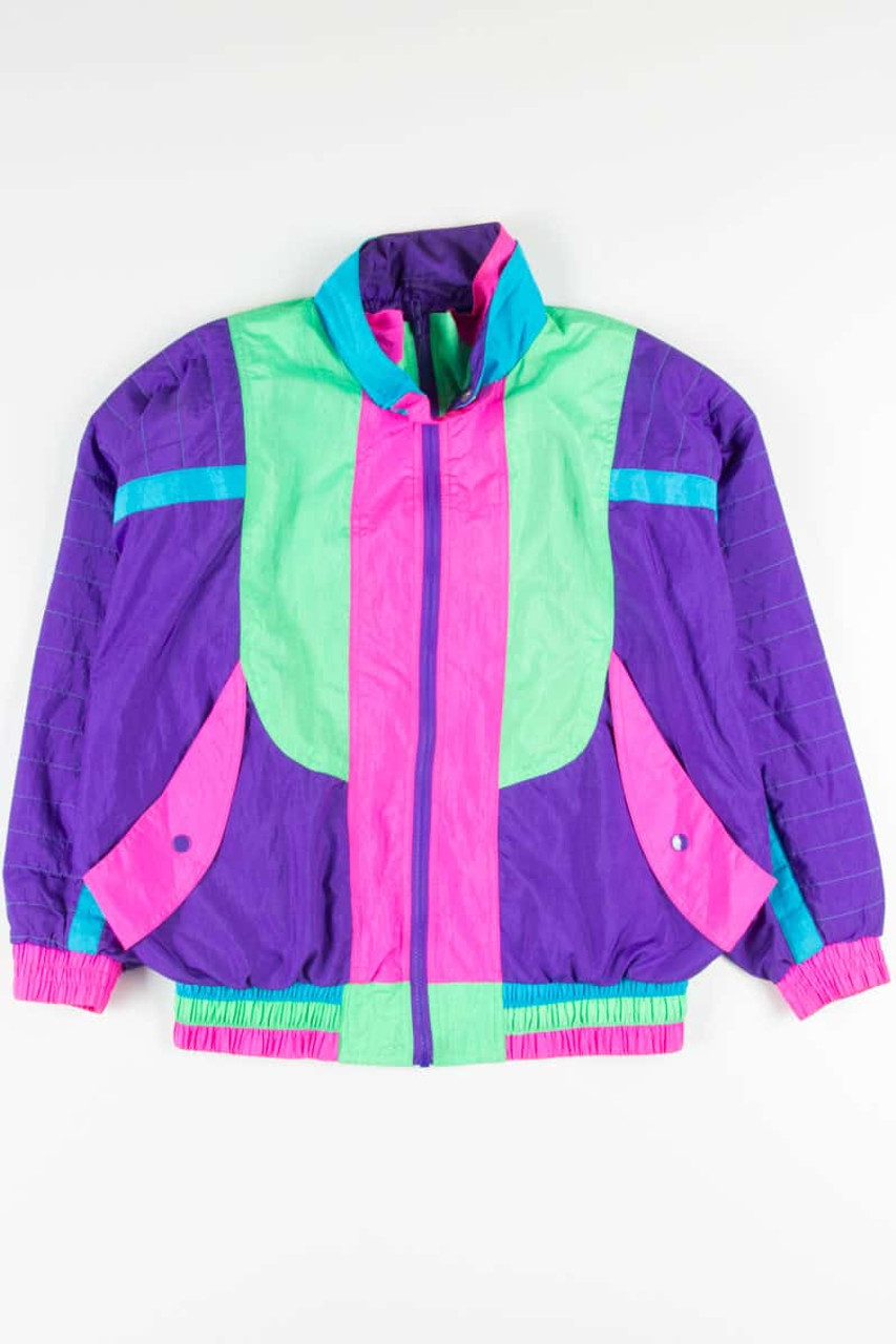 Vintage Kappa 90s Pro Bike Windbreaker Jacket Bright Neon Colorblock Men's  by | Shop THRILLING