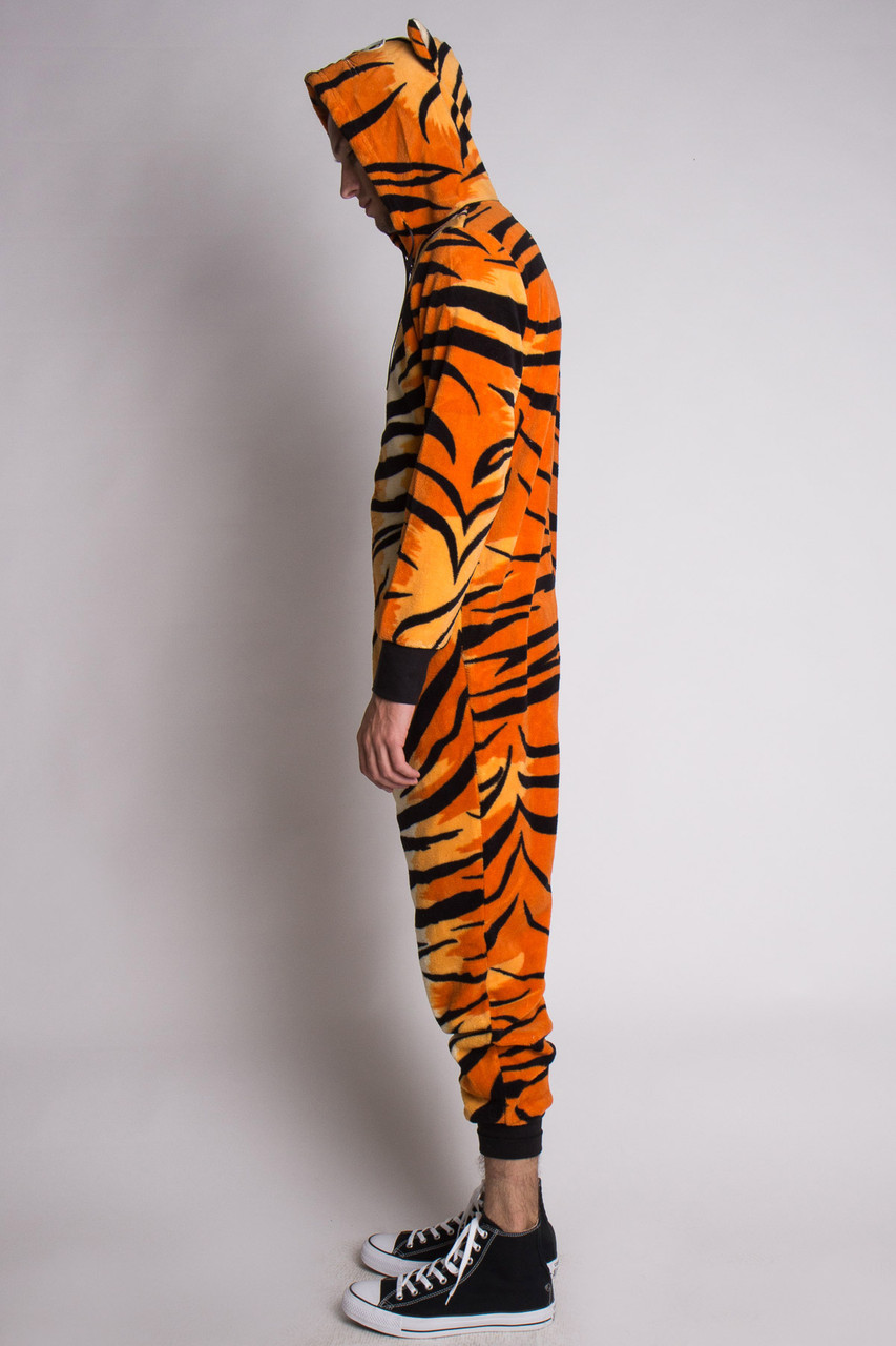 Tiger Print Onesie Pajamas