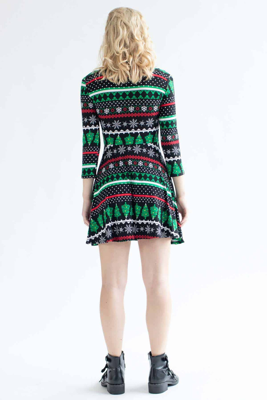 Christmas Tree Fair Isle Dress