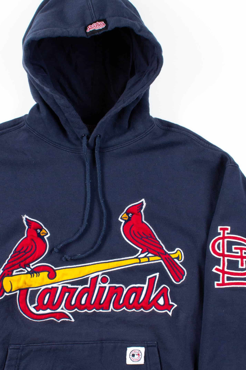 Antigua St Louis Cardinals Light Blue Victory Pullover Hood Long Sleeve Hoodie, Light Blue, 65% cotton/35% POLYESTER, Size 2XL, Rally House