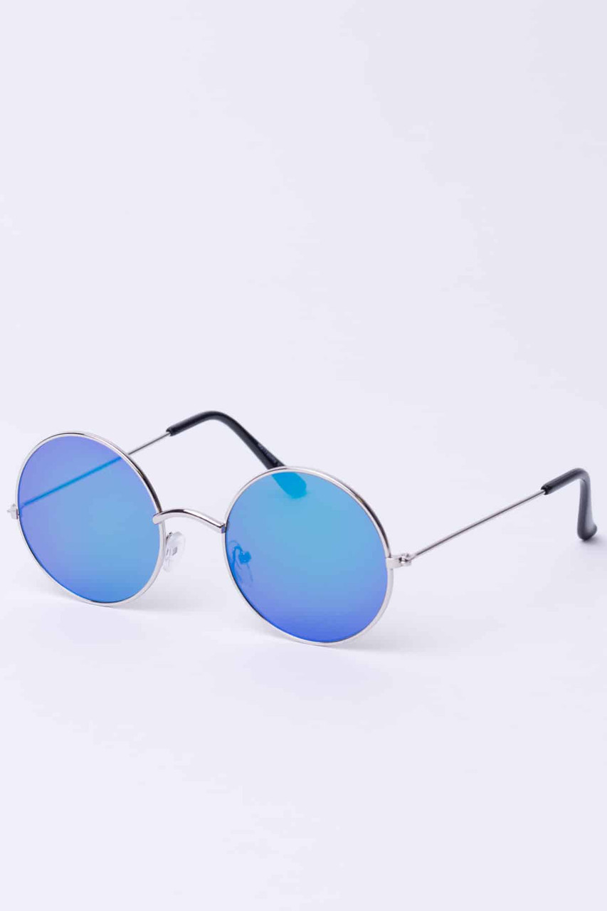 SUNNYPRO Super Oversized Round Sunglasses HUGE Hippie Color Lens Retro  Circle Glasses