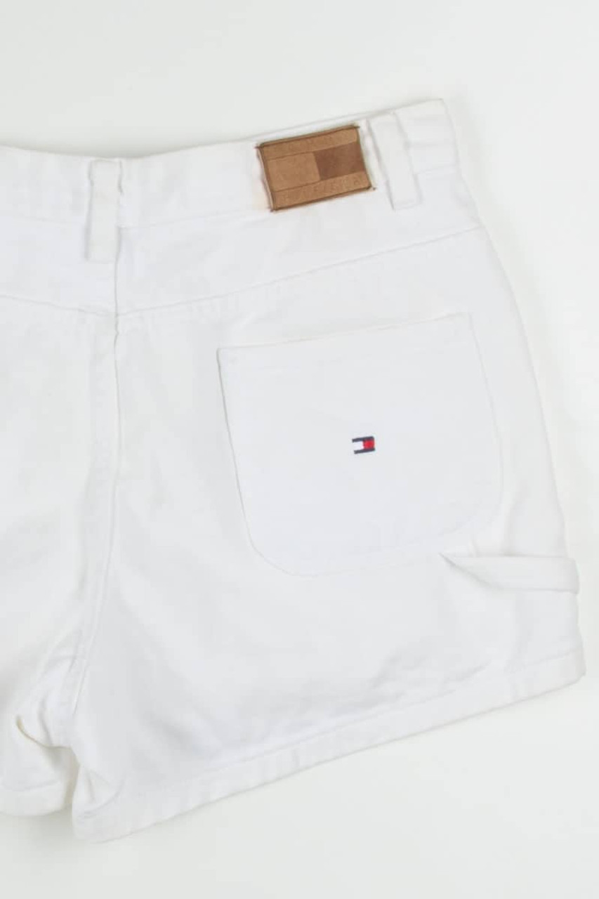 White Tommy Hilfiger Denim Shorts (sz. 1) 1 - Ragstock.com