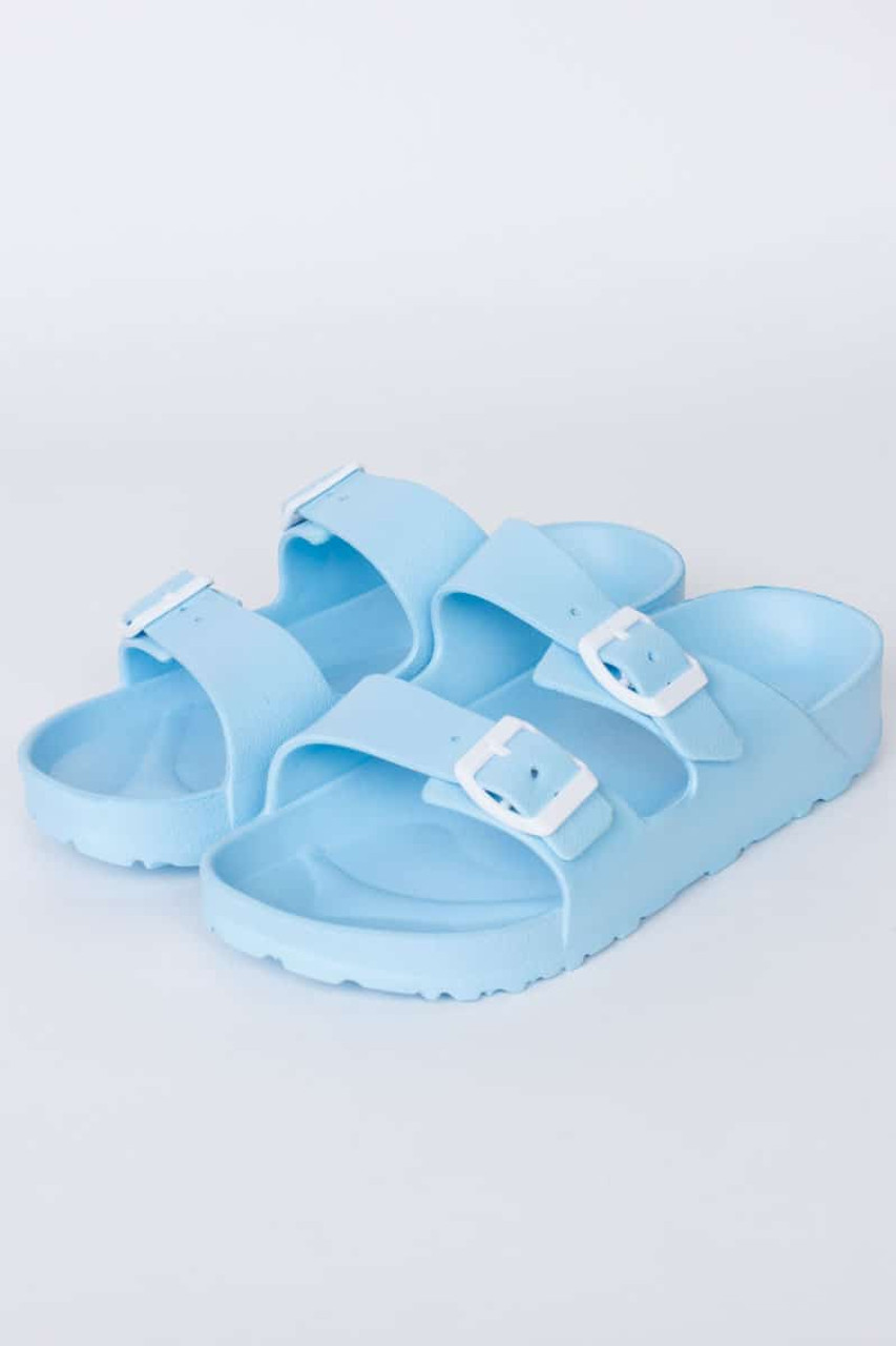 Light Blue Foam Sandals - Ragstock.com