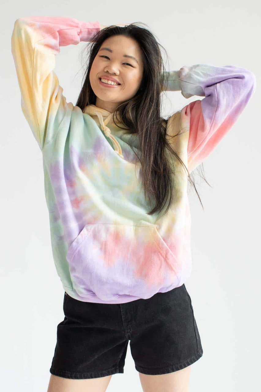 Zen Rainbow Tie Dye Hoodie