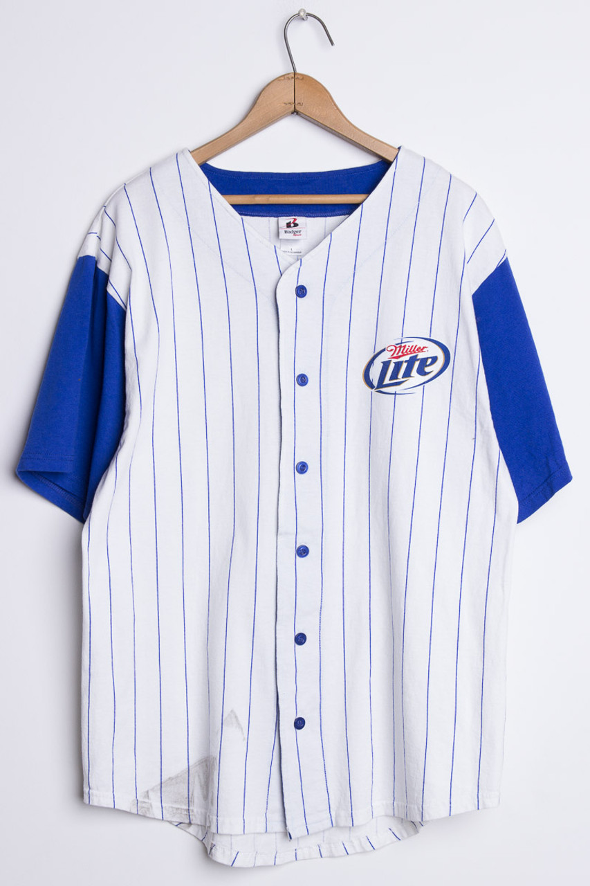 Vintage Miller Lite Retro Miller Time Baseball Jersey Mens 