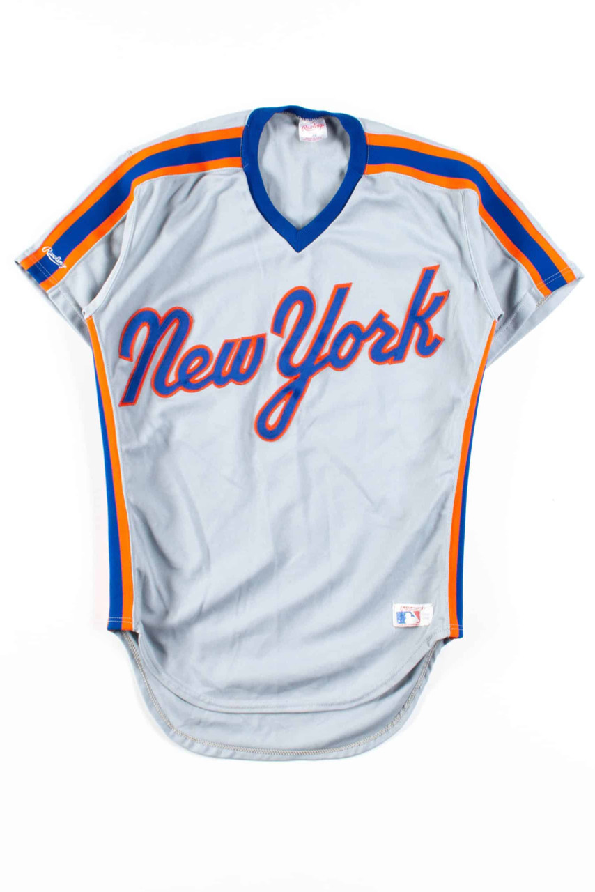  Really Rare Game Used Road Mets Jersey