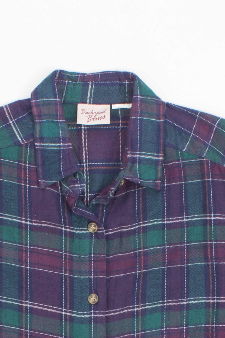 Vintage Purple & Green Flannel