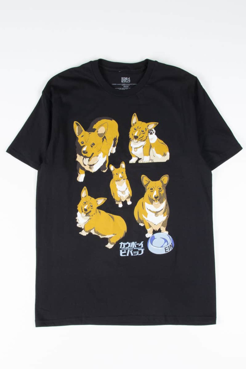 Cowboy Bebop Ein The Corgi Anime TShirt  Ragstockcom