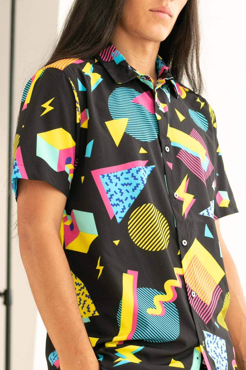 80s button shop down shirt