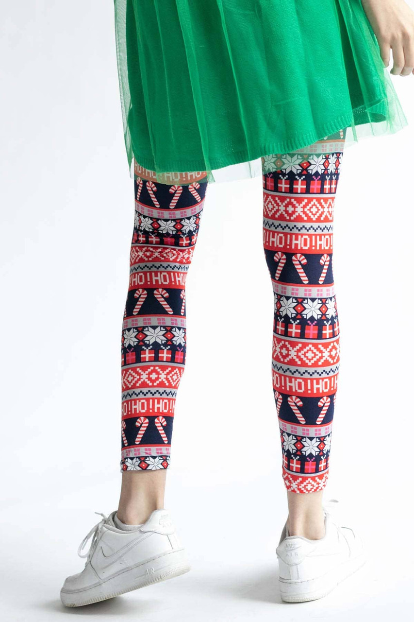 Ho Ho! Fair Isle Christmas Leggings 