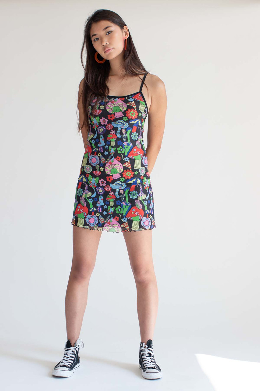 Psychedelic Mushrooms Mini Dress