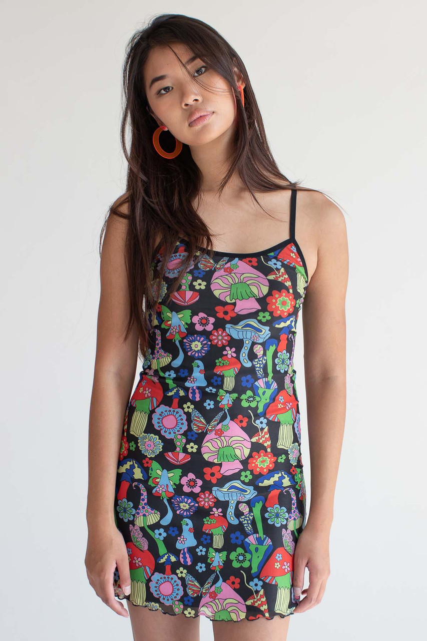 Psychedelic Mushrooms Mini Dress