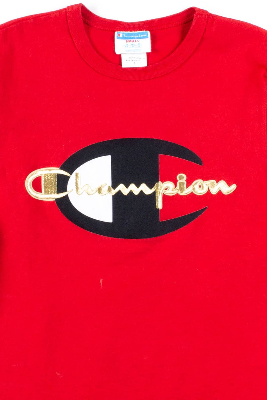 klodset Savvy cylinder Vintage Embroidered Champion T-Shirt - Ragstock.com