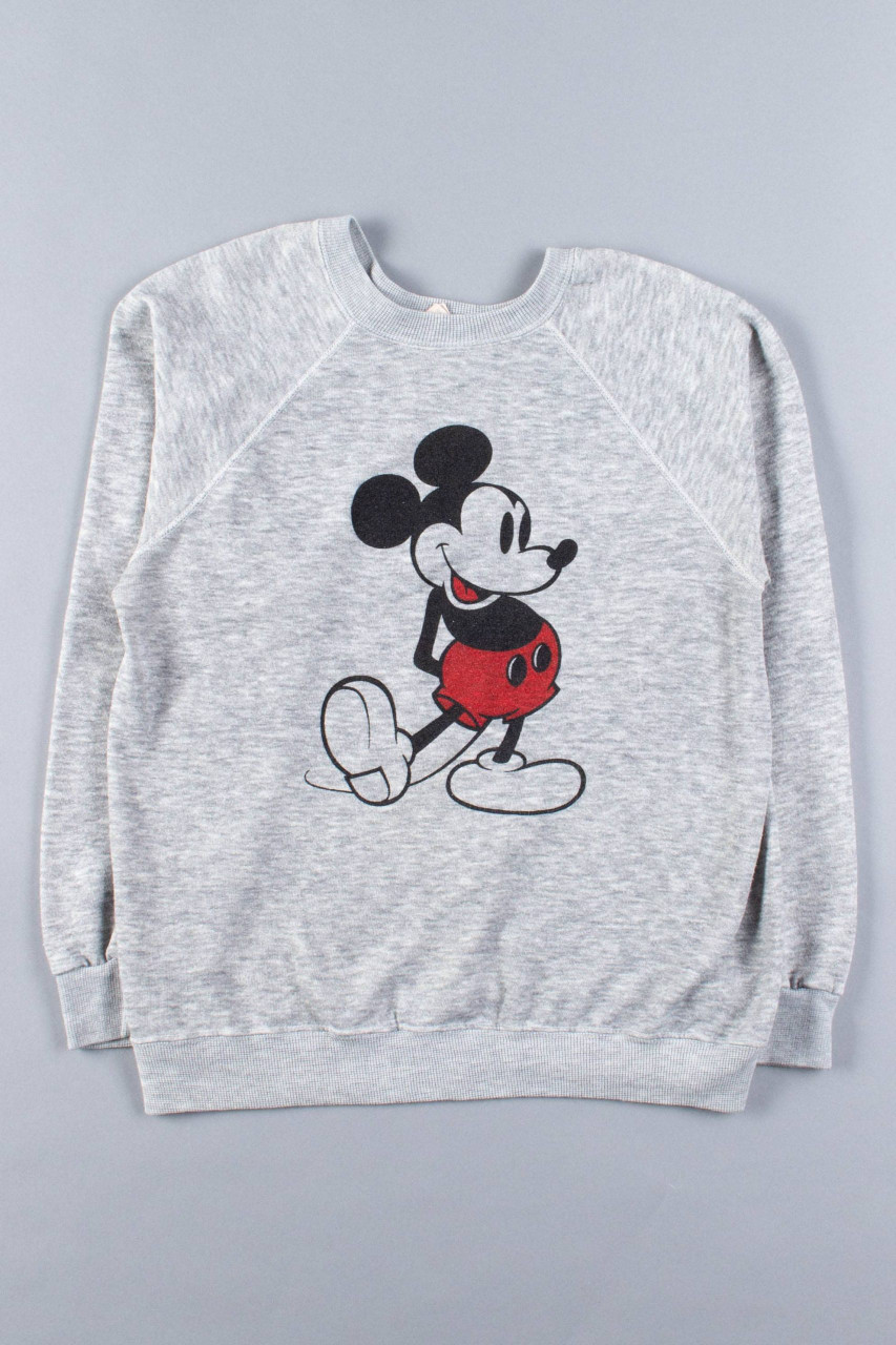 70s Vintage Raglan Mickey Mouse Sweatshirt - Ragstock.com