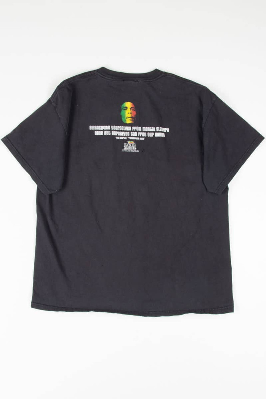 Bob Marley Redemption Song Quote T-Shirt - Ragstock.com