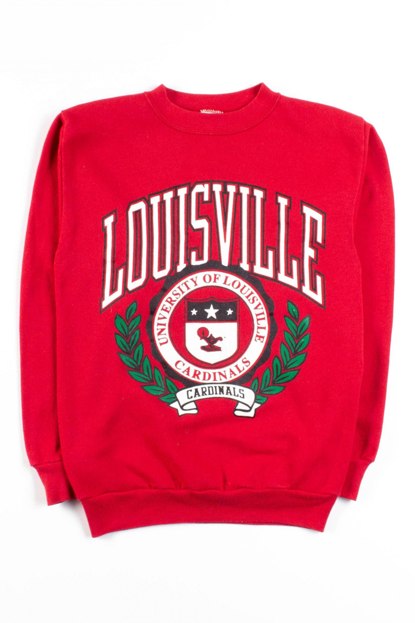 University of Louisville Crewneck Sweatshirt | Champion | Scarlet Red | Small