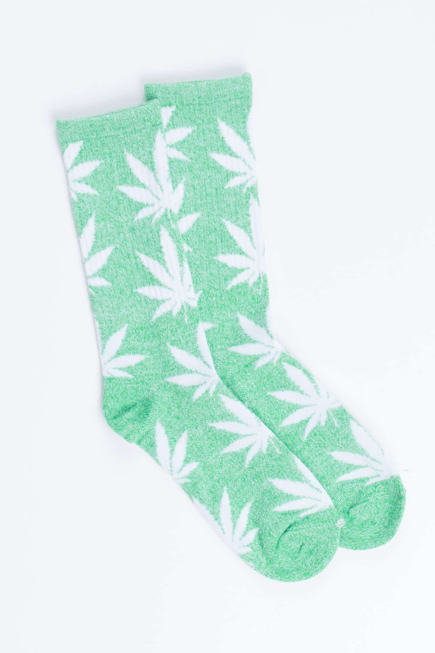 Green Weed Socks