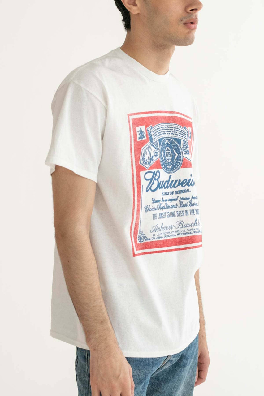 Faded Budweiser Label T-Shirt Ragstock.com