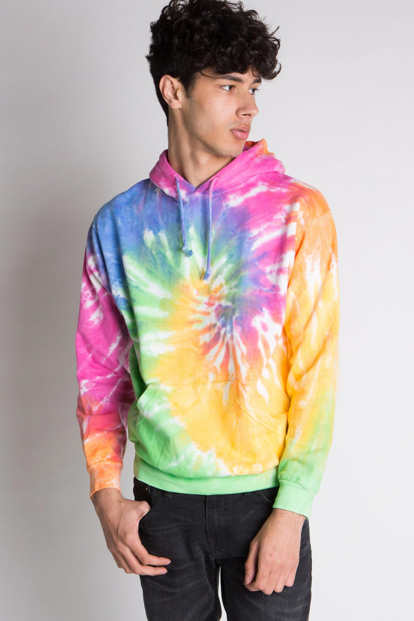 Pastel Rainbow Tie Dye Hoodie