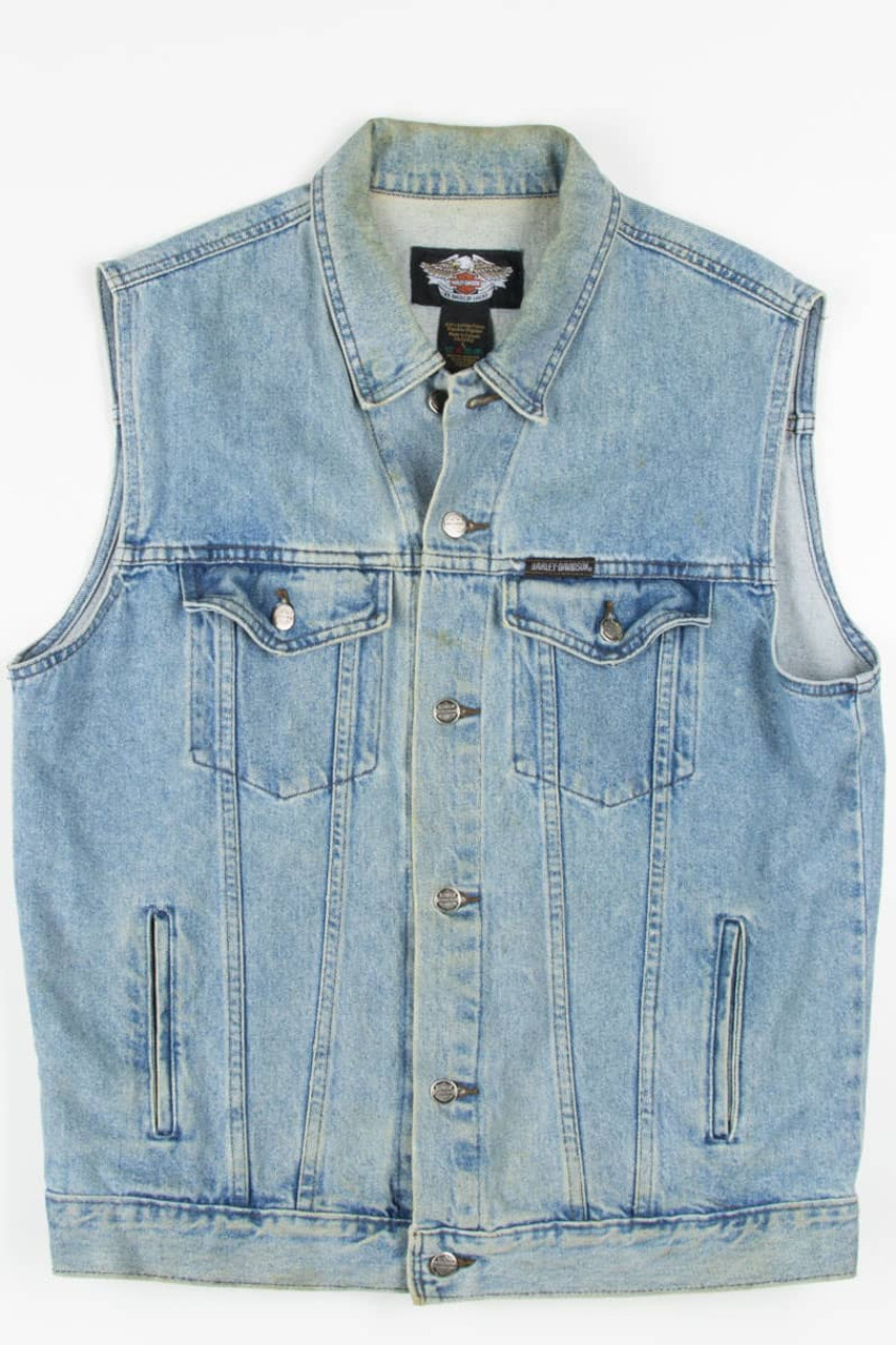 Men's Upright Eagle Denim Vest | Harley-Davidson ME