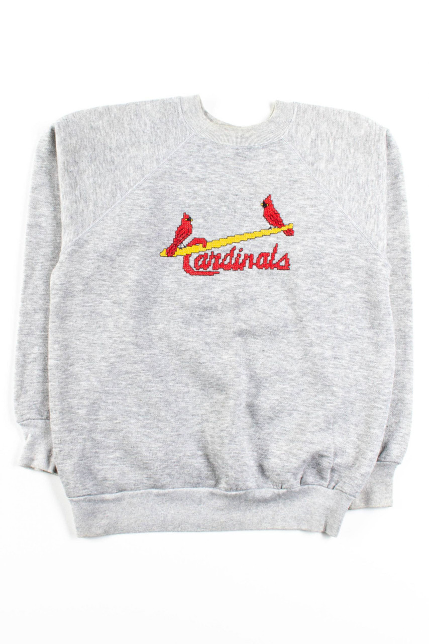 ShopCrystalRags University of Louisville, Cardinals, One of A Kind Vintage Sweatshirt with Crystal Star Design