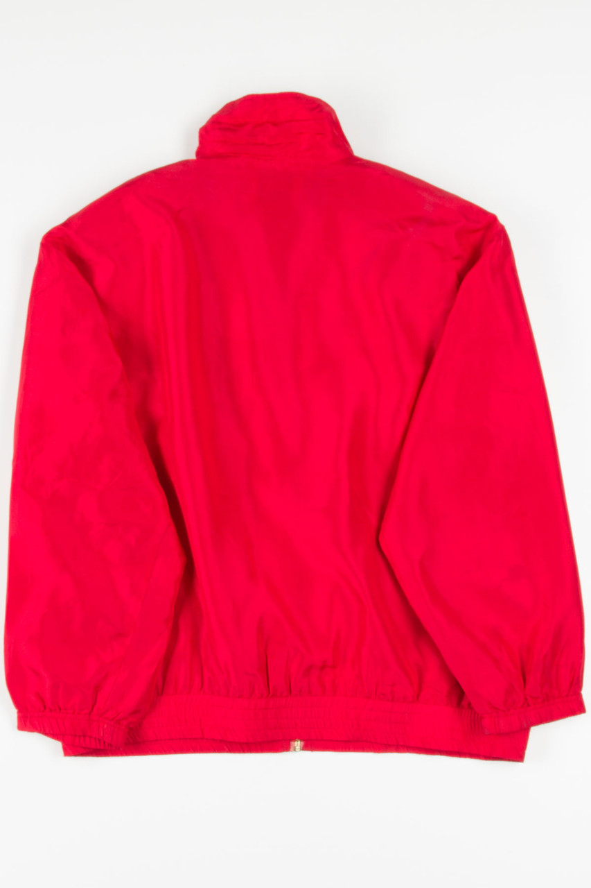 Vintage Red Silk 90s Jacket 19442 - Ragstock.com