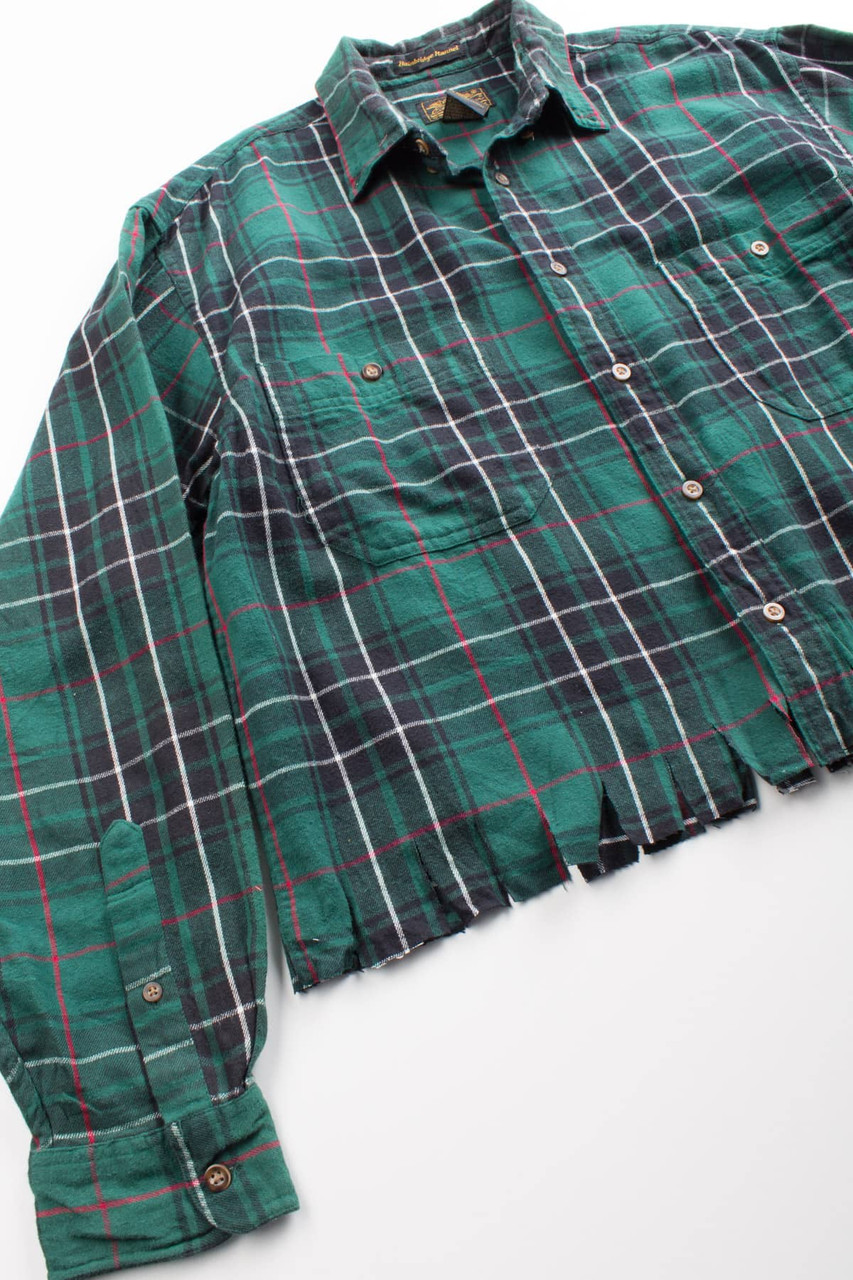 Cropped Eddie Bauer Flannel Shirt