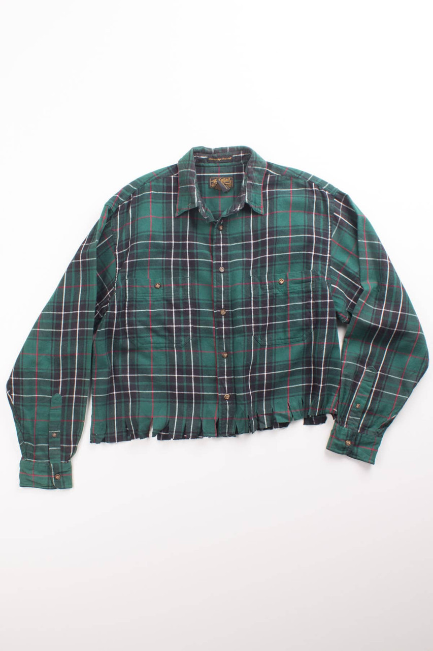 Cropped Eddie Bauer Flannel Shirt - Ragstock.com