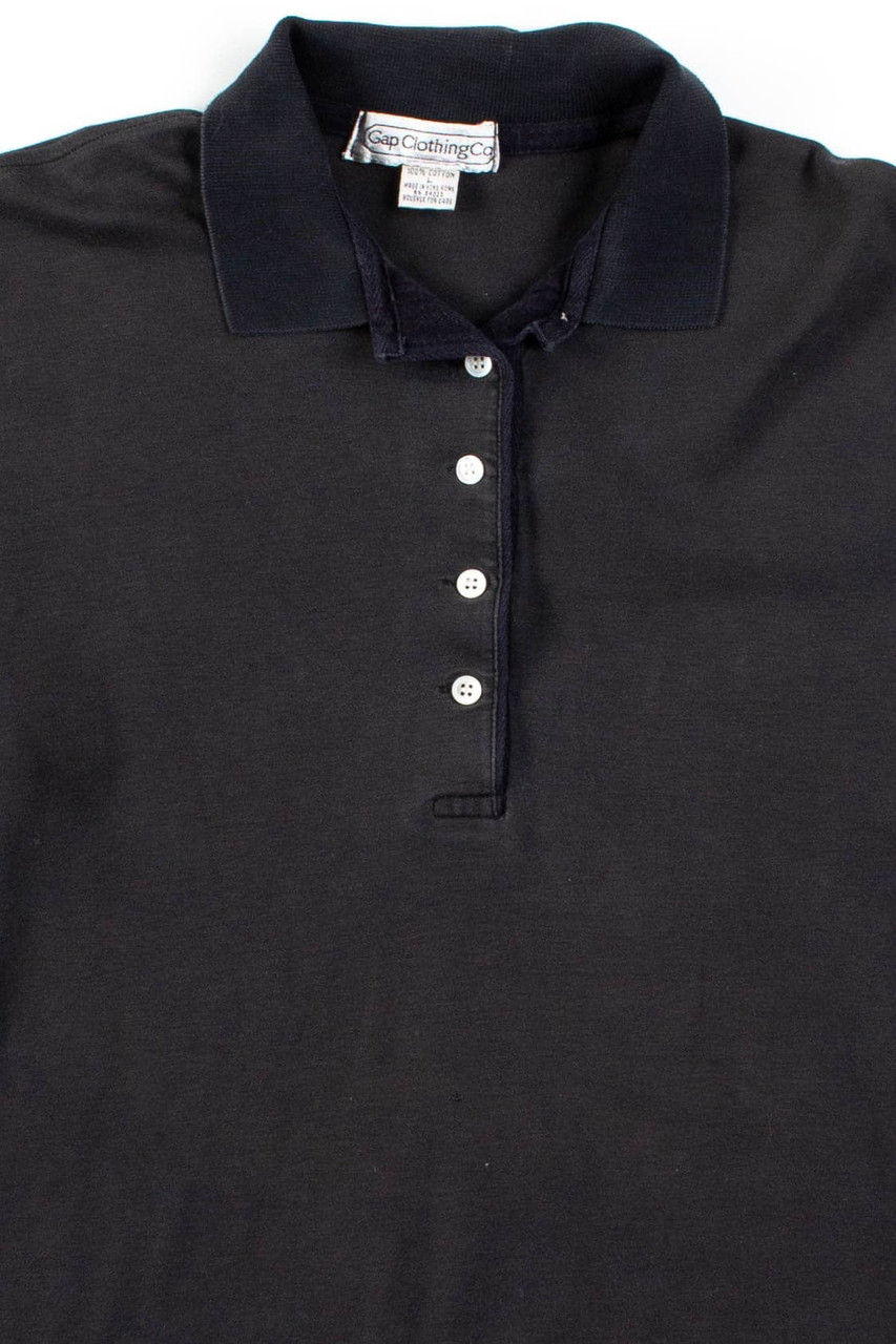 Black Vintage Gap Polo Shirt - Ragstock.com