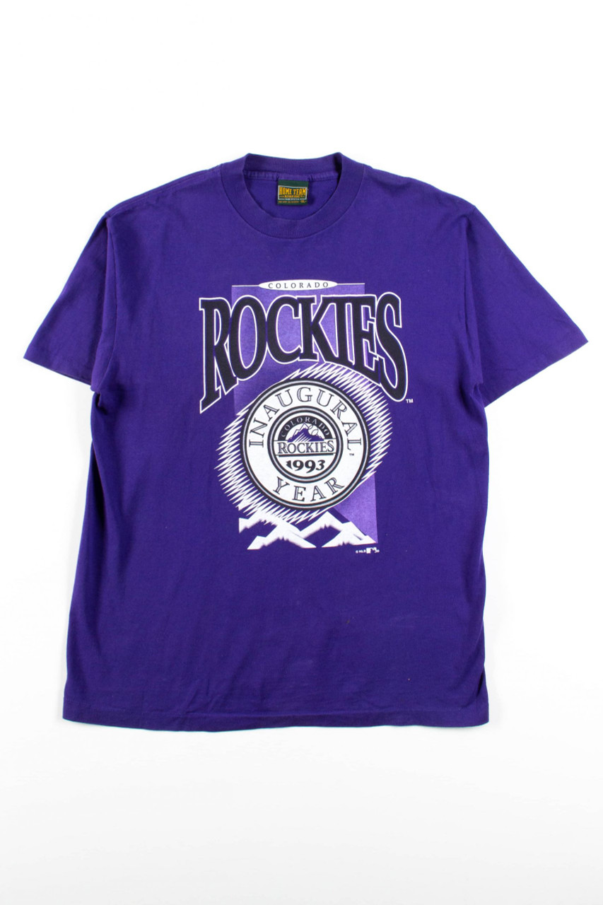 Vintage Colorado Rockies Big Logo Spell Out T Shirt Tee -  Canada