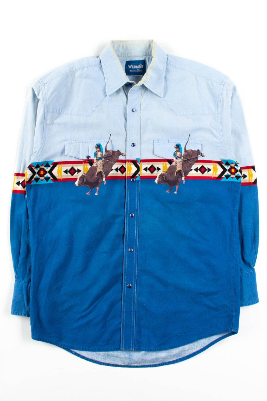Vintage Wrangler Rodeo Button Up Shirt 