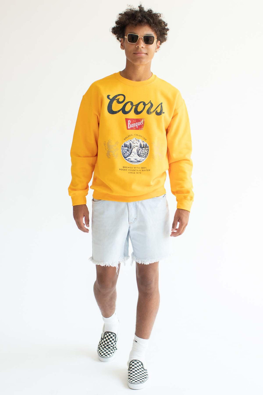 Gold Coors Banquet Seal Sweatshirt