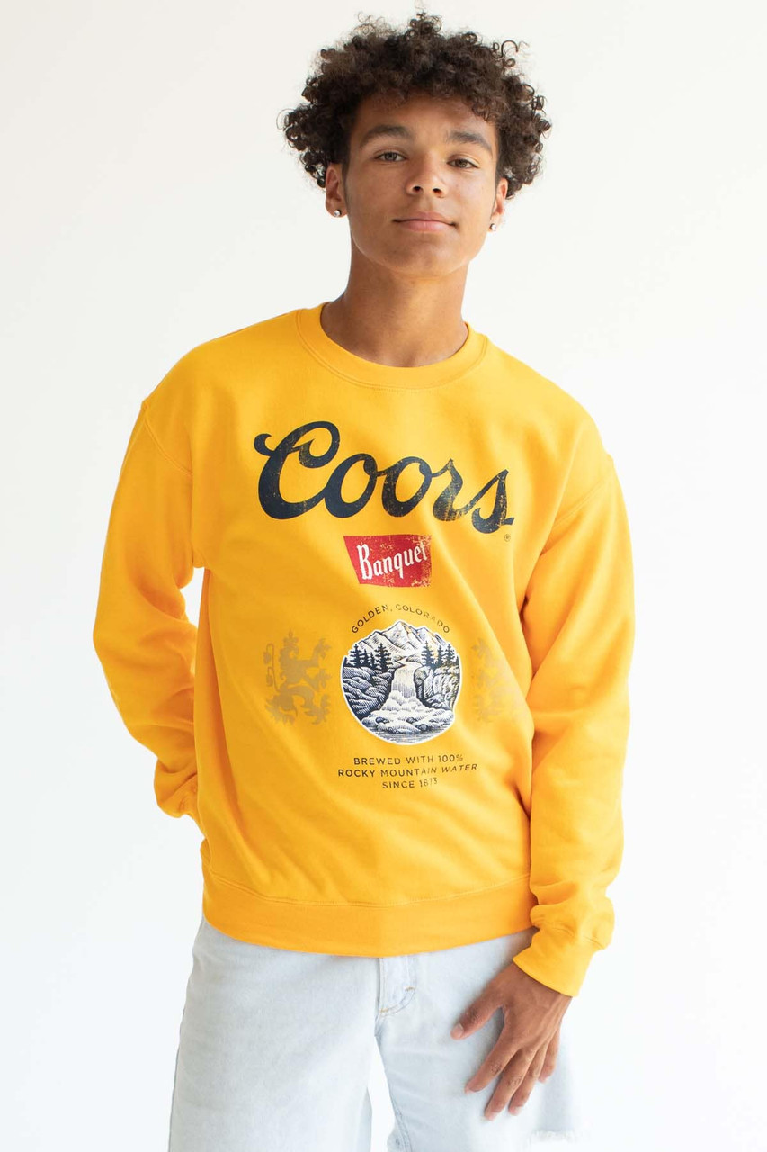 Gold Coors Banquet Seal Sweatshirt