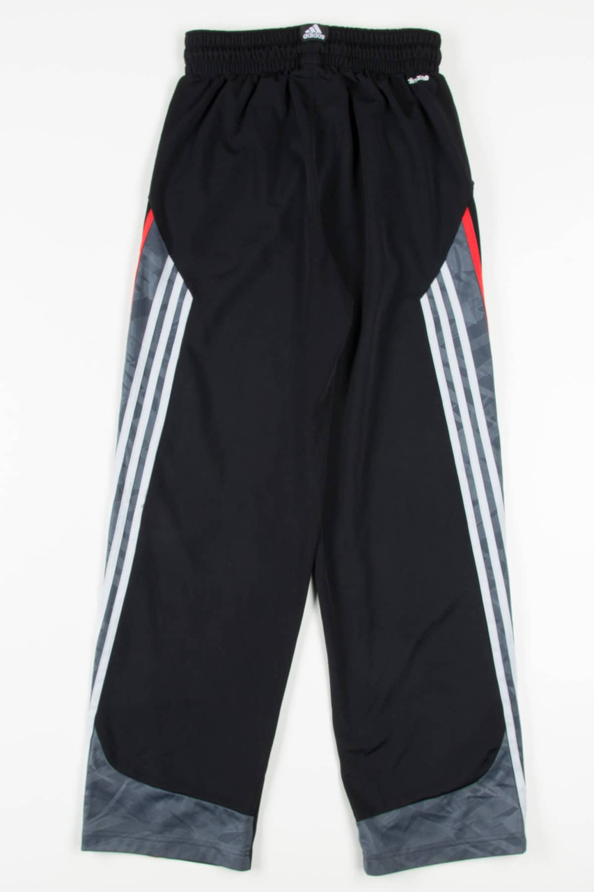 Adidas Grey & Red Stripes Basketball Pants (sz. S) 