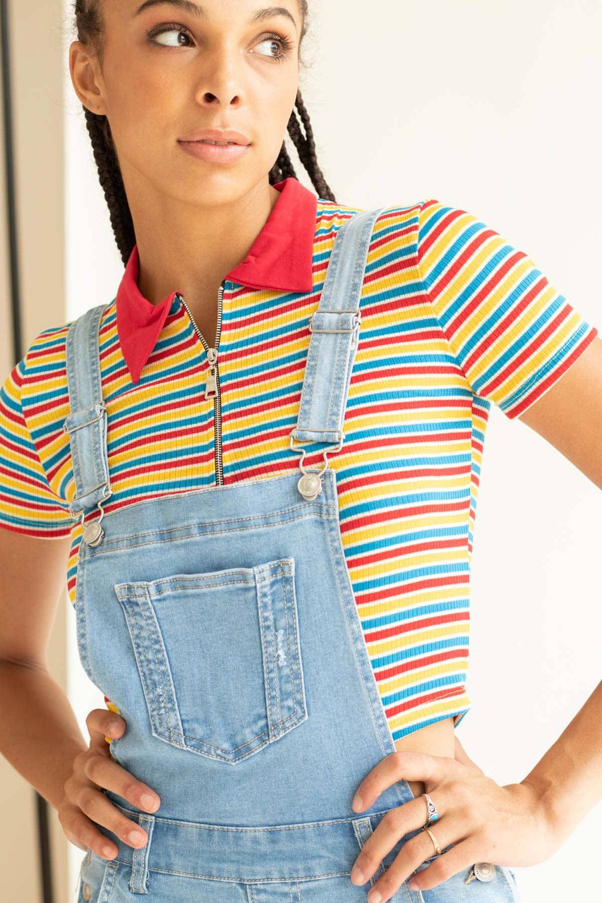 Women Vintage 90s Denim Romper Overalls Dungaree Shortalls Multi Pocket Bib  Jean Suspender Shorts - Walmart.com